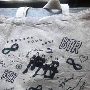 Canvas Tote Bag with Graphic Print